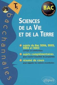 Sciences de la vie et de la terre, Ts : enseignement obligatoire