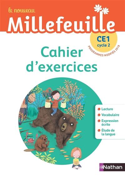 Le nouveau Millefeuille CE1, cycle 2 : cahier d'exercices : programmes modifiés 2018