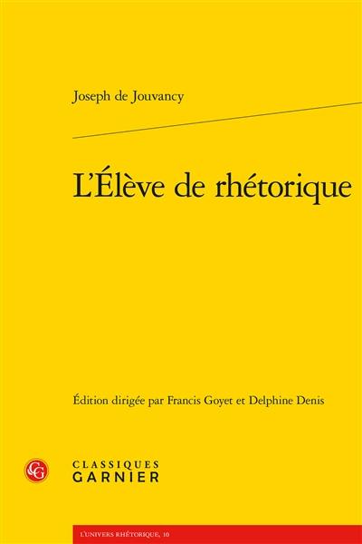 L'élève de rhétorique