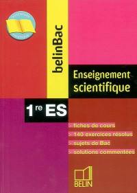 Enseignement scientifique 1re ES