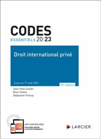 Droit international privé 2023