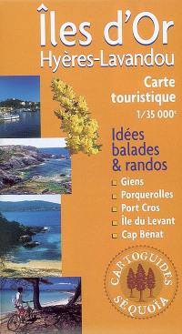 Iles d'or : Hyères-Lavandou : carte touristique 1:35.000