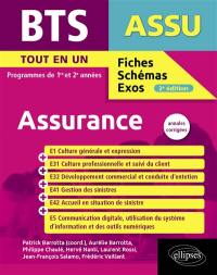 BTS assurance : tout-en-un, programmes de 1re et 2e années : annales corrigées