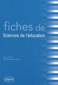 Fiches de sciences de l'éducation