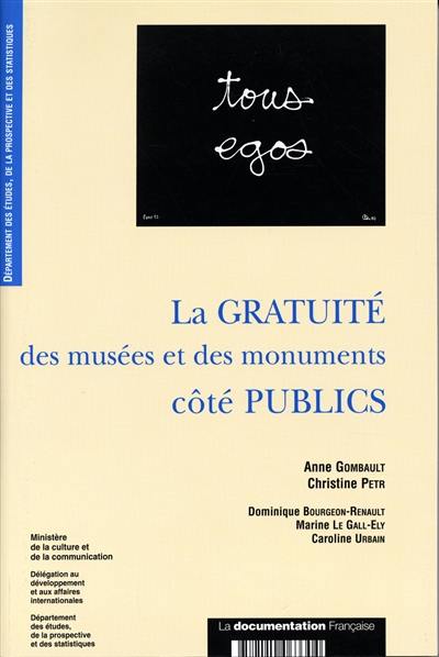 La gratuité des musées et des monuments côté publics : représentations, projets d'usage et comportements des publics