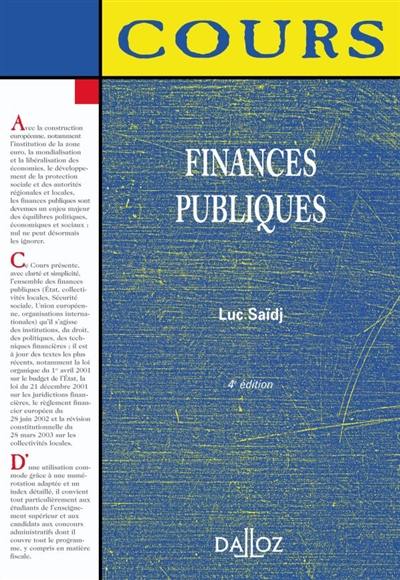 Finances publiques