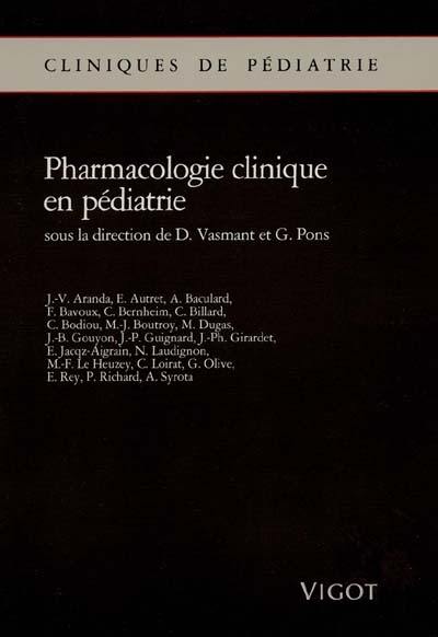 Pharmacologie clinique en pédiatrie