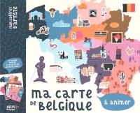 Ma carte de Belgique à animer