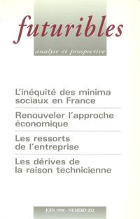 Futuribles 232, juin 1998. L'inéquité des minima sociaux en France : Renouveler l'approche économique