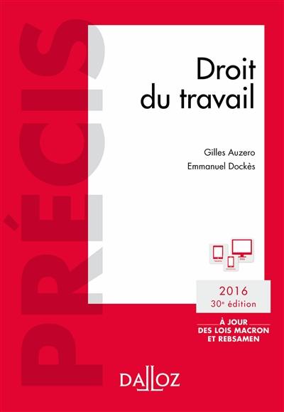 Droit du travail : 2016