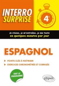 Espagnol 4e : points clés à maîtriser, exercices chronométrés et corrigés