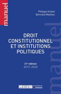 Droit constitutionnel et institutions politiques : 2019-2020