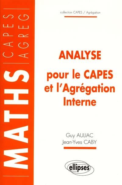 Analyse pour le Capes et l'agrégation interne