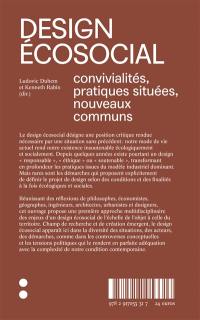 Design écosocial : convivialités, pratiques situées et nouveaux communs