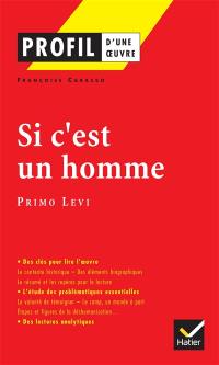 Si c'est un homme (1947), Primo Levi