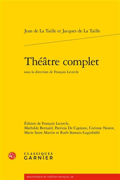 Théâtre complet