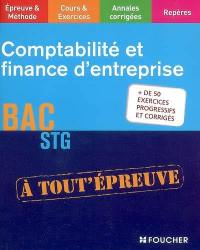 Comptabilité et finance d'entreprise, bac STG