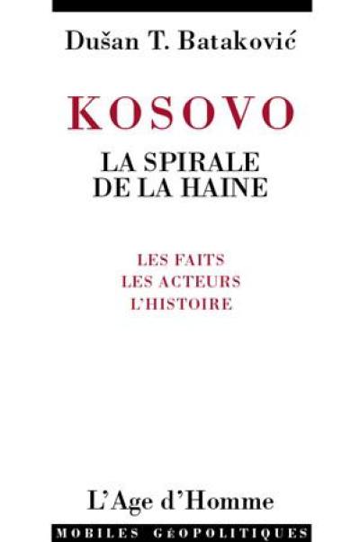 Kosovo, la spirale de la haine : les faits, les acteurs, l'histoire