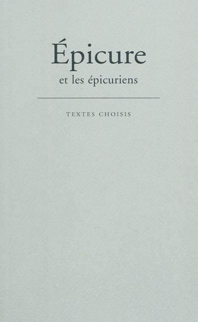 Epicure et les épicuriens