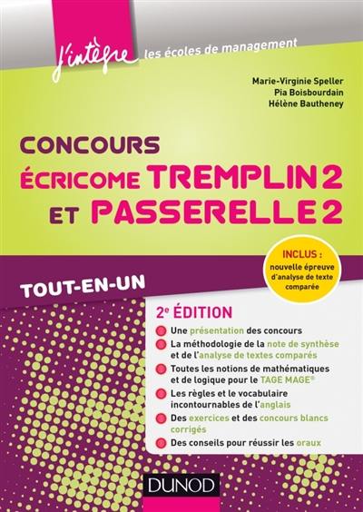 Concours Ecricome Tremplin 2 et Passerelle 2 : tout-en-un