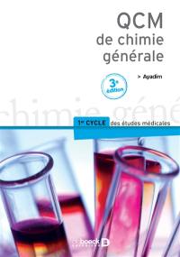 QCM de chimie générale : 1er cycle des études médicales