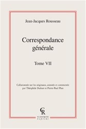 Correspondance générale. Vol. 07