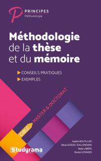 Méthodologie de la thèse et du mémoire