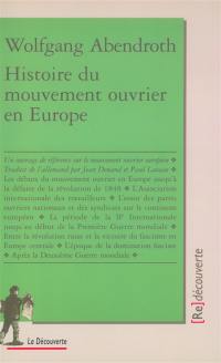 Histoire du mouvement ouvrier en Europe