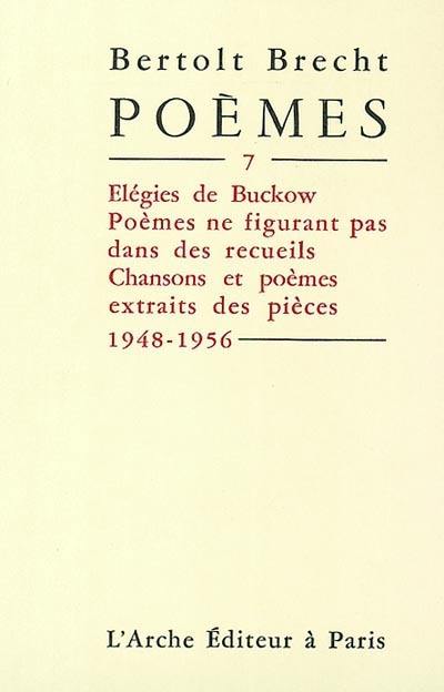 Poèmes. Vol. 7. 1948-1956