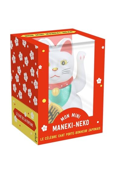 Mon mini maneki-neko blanc : le célèbre chat porte-bonheur japonais : coffret