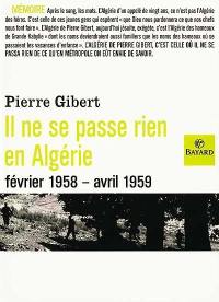 Il ne se passe rien en Algérie