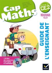 Cap maths cycle 2, CE2 : guide de l'enseignant : nouveaux programmes 2016