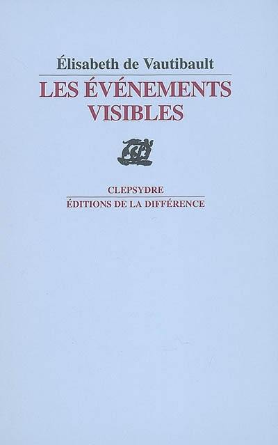 Les évènements visibles et autres poèmes