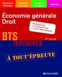 Economie générale, droit, BTS tertiaires