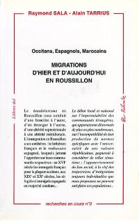 Migrations d'hier et d'aujourd'hui en Roussillon : Occitans, Espagnols, Marocains