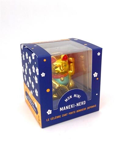 Mon mini maneki-neko doré : le célèbre chat porte-bonheur japonais : coffret