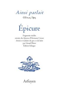 Ainsi parlait Epicure