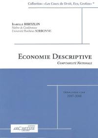 Economie descriptive : comptabilité nationale