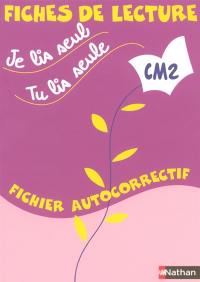 Je lis seul, tu lis seule : CM2 : fichier autocorrectif