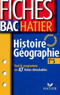 Histoire géographie, terminale S : nouveau programme