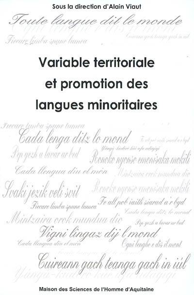 Variable territoriale et promotion des langues minoritaires