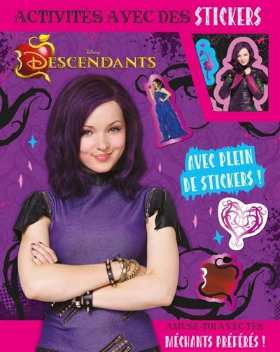 Descendants : activités avec des stickers