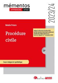 Procédure civile : 2023-2024