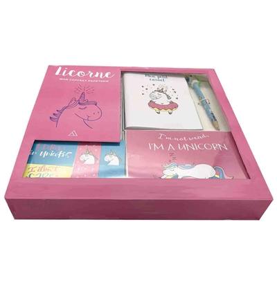 Licorne : mon coffret papeterie