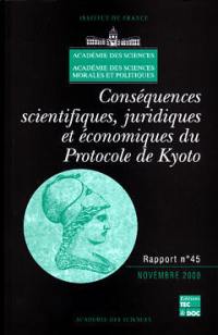 Conséquences scientifiques, juridiques et économiques du protocole de Kyoto