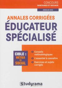 Annales corrigées éducateur spécialisé