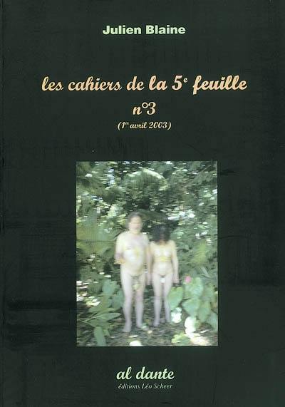 Les cahiers de la 5e feuille, n° 3 : 1er avril 2003