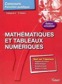 Mathématiques et tableaux numériques : concours internes et externes