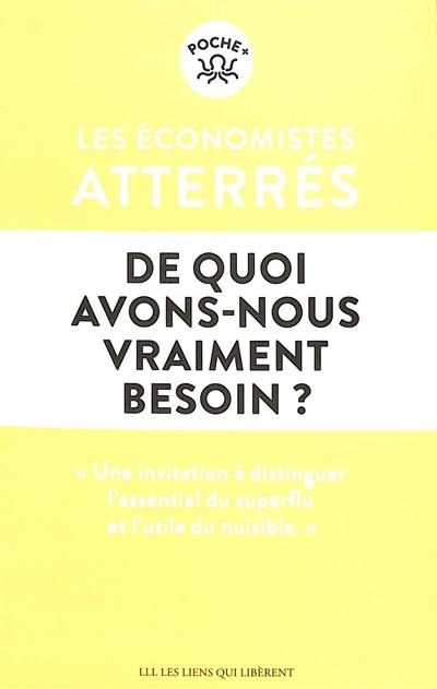 De quoi avons-nous vraiment besoin ? : pour vivre ensemble et éviter le désastre social et écologique au XXIe siècle