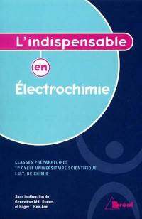 Electrochimie, classes préparatoires, 1er cycle universitaire scientifique, IUT de chimie